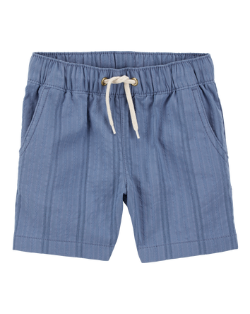 Toddler Seersucker Drawstring Shorts - Blue, 