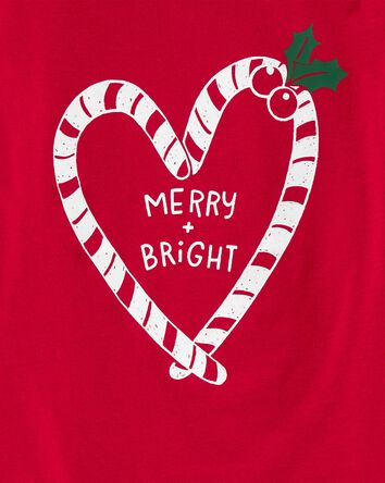 Kid Christmas Candy Cane Graphic Tee, 