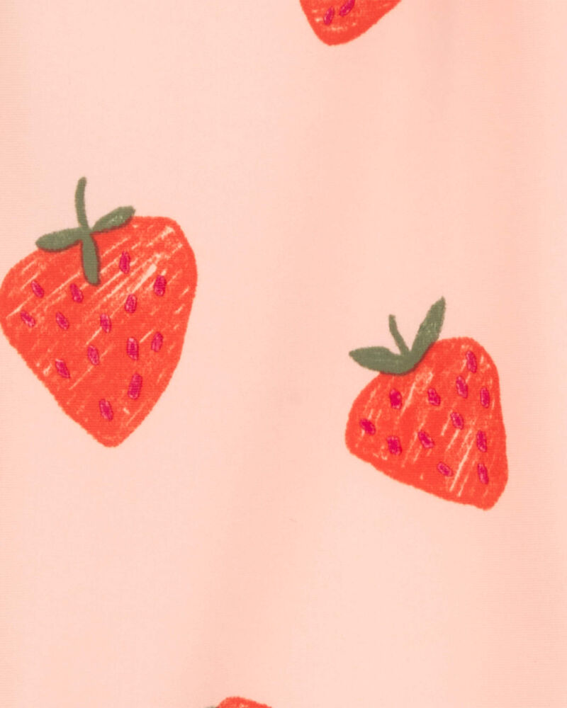 Toddler Strawberry 1-Piece Swimsuit, image 3 of 3 slides