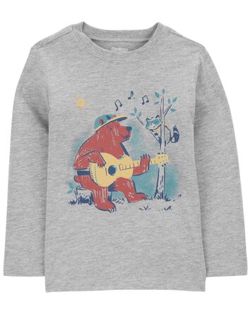 Toddler Bear Guitar Graphic Tee, 