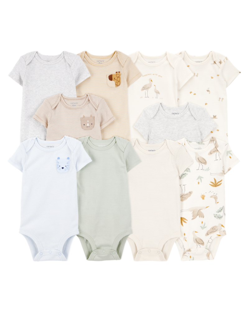 Baby 10-Pack Short-Sleeve Bodysuits, image 1 of 16 slides