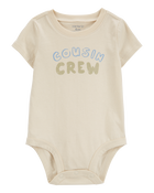 Baby Cousin Crew Short-Sleeve Bodysuit - Ivory, image 1 of 3 slides