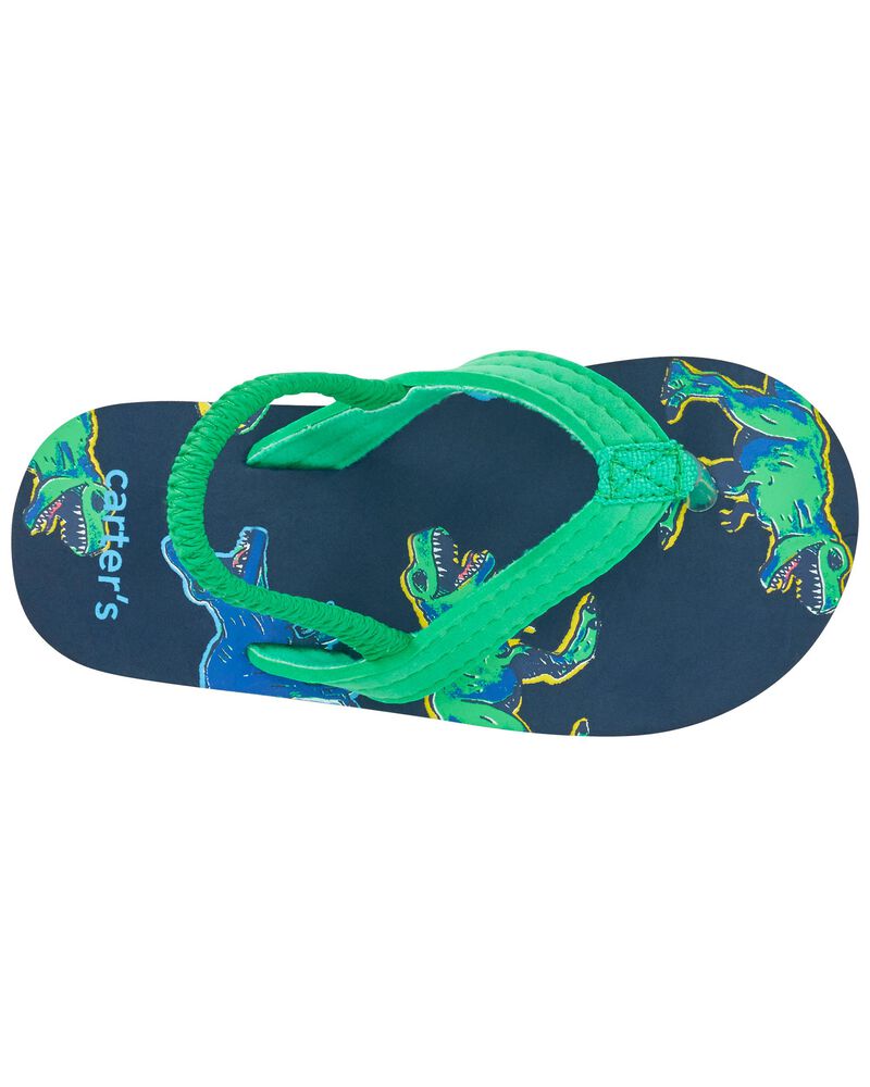 Dinosaur Flip Flops, image 4 of 6 slides