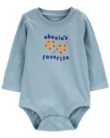 Baby Abuela's Favorite Cookie Bodysuit, 