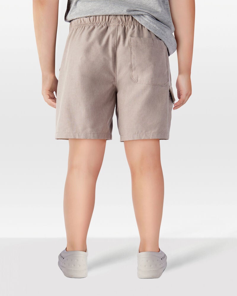 Toddler Everyday Quick Dry Shorts - Taupe, image 3 of 8 slides