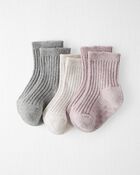Baby 3-Pack Slip Resistant Socks, image 1 of 3 slides