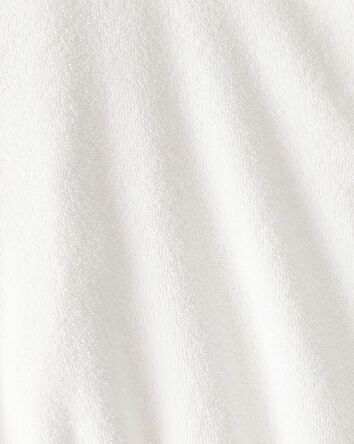 Kid Hooded Terry Cloth Swim Cover-Up Dress - White, 