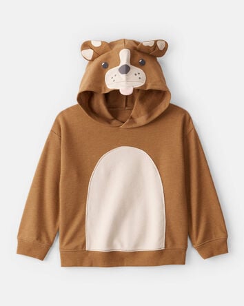 Toddler Boy Dog Costume Hoodie - Brown, 