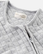 Baby Doubleknit Zip Wearable Blanket Made with Organic Cotton, image 3 of 5 slides