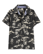 Kid Short-Sleeve Tropical Button-Front Shirt, image 1 of 3 slides