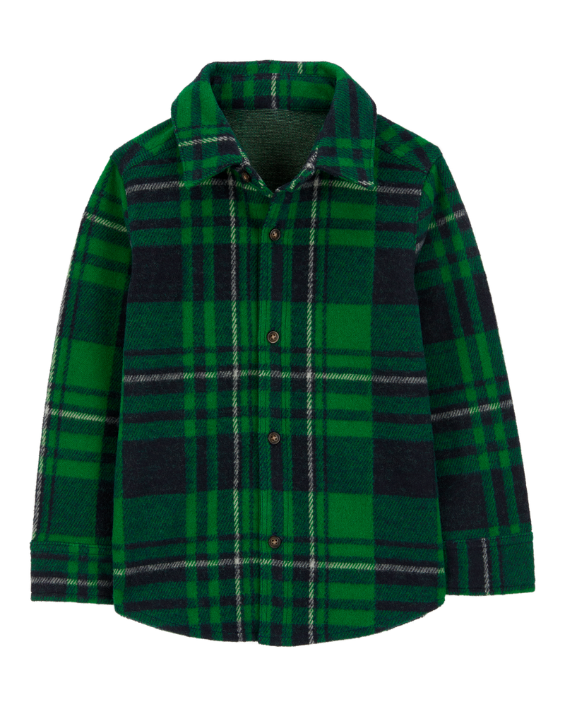 Toddler Plaid Jacquard Button-Down Shirt, image 1 of 3 slides
