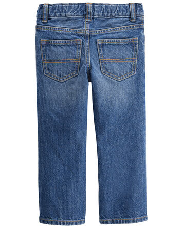 Baby Medium Blue Wash Boot-Cut Jeans, 