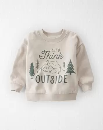 Baby Think Outside Fleece Pullover Made With Organic Cotton, 