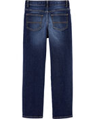 Kid Slim Straight Fit True Blue Wash Jeans, image 2 of 4 slides
