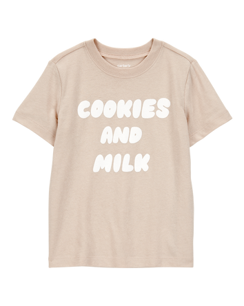 Toddler Boy Cookies & Milk Short-Sleeve Graphic Tee - Tan, 