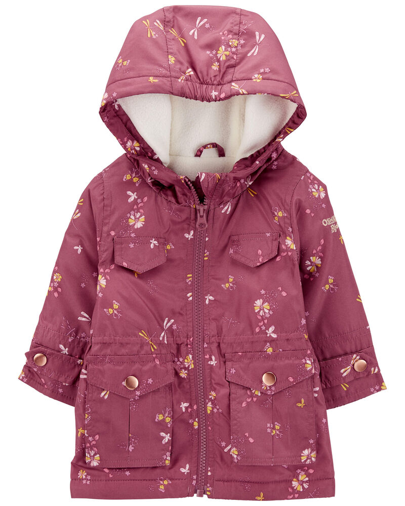 Baby Dragonfly Print Fleece-Lined Midweight Jacket, image 1 of 3 slides