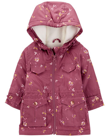 Baby Dragonfly Print Fleece-Lined Midweight Jacket, 