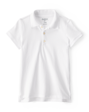 Kid Pique Cotton Uniform Polo, 