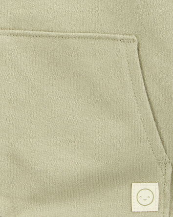 Baby Zip-Up French Terry Hoodie - Green, 