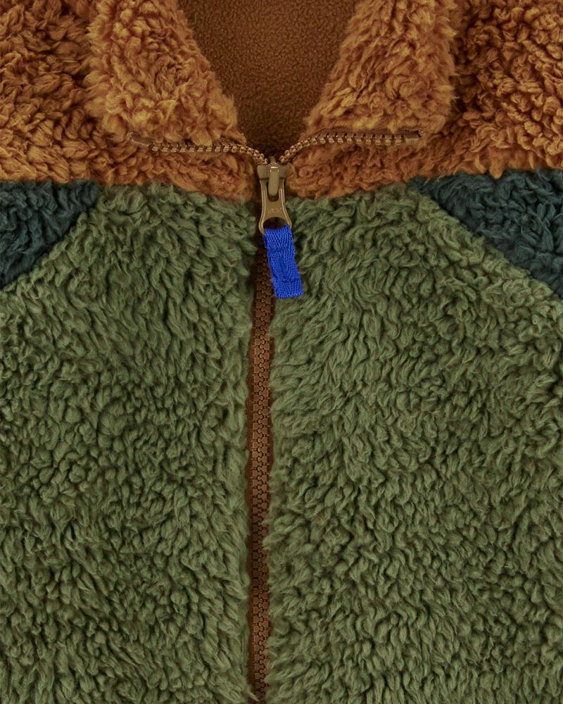 Baby Sherpa Fleece Zip-Up Jacket, image 2 of 3 slides