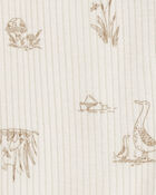 Baby Goose 2-Way Zip Ribbed Sleep & Play Pajamas, image 2 of 4 slides