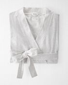 Adult Organic Cotton Jersey Robe, image 2 of 5 slides