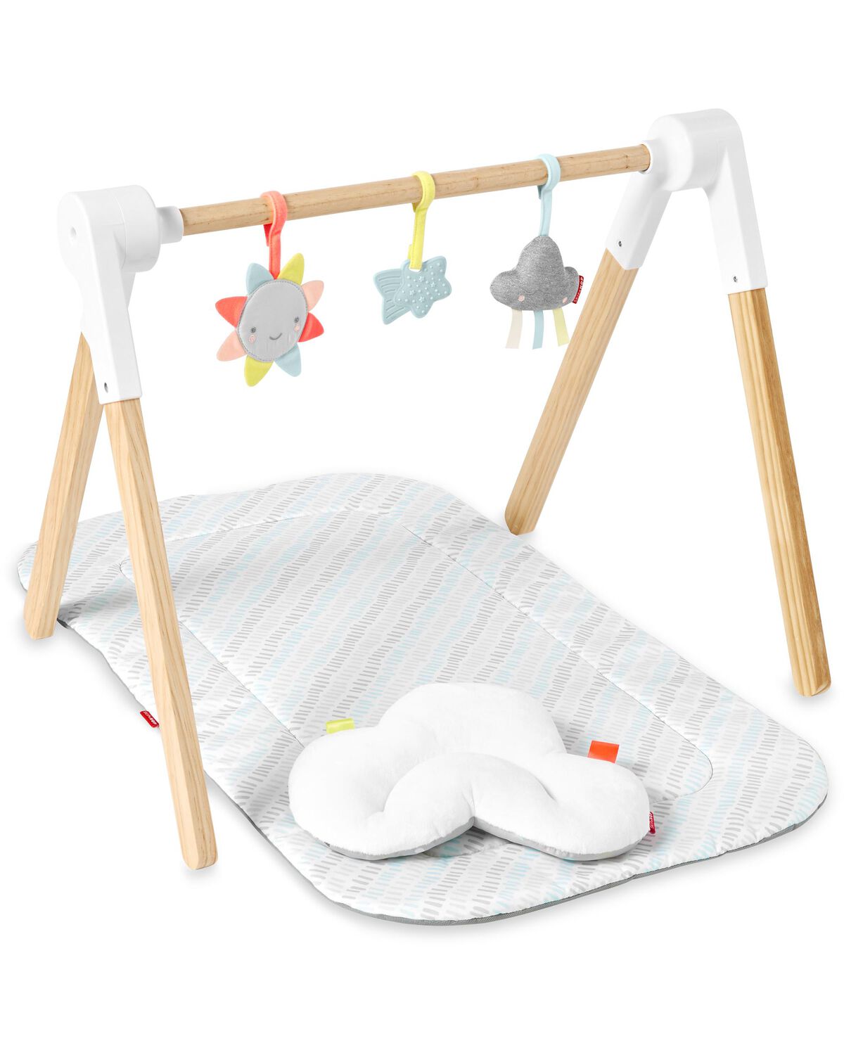 Multi Silver Lining Cloud Wooden Activity Gym Multi Silver Lining Cloud Wooden Activity Gym