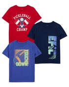 Kid 3-Pack Sports Graphic Tees, image 1 of 7 slides
