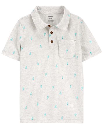 Kid Printed Polo Shirt, 