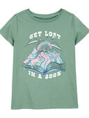 Green - Kid Read a Book Graphic Tee