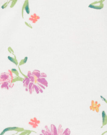 Baby Floral Print Button-Front Top, 