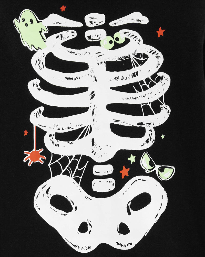 Toddler 2-Piece Glow Halloween Skeleton 100% Snug Fit Cotton Pajamas, image 3 of 4 slides