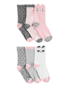 Kid 6-Pack Critter Socks, image 1 of 2 slides