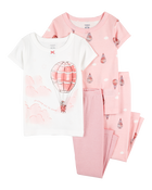 Toddler 4-Piece Air Balloon Cotton Pajamas, image 1 of 5 slides