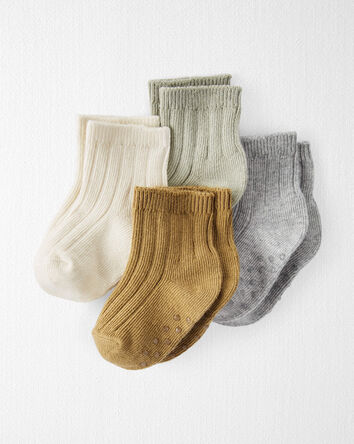 Baby 4-Pack Slip Resistant Socks, 