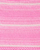 Toddler Striped Crotchet Knit Shorts - Pink, image 6 of 7 slides
