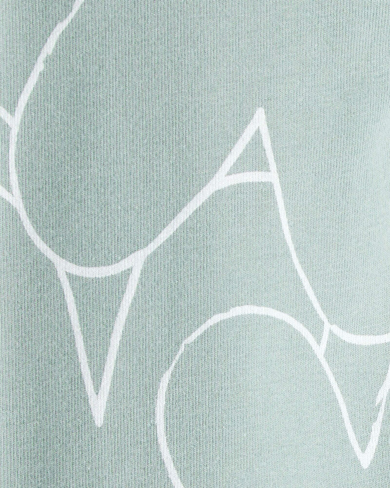 Toddler Girl Cotton Heart Stretch Leggings - Green, image 3 of 4 slides
