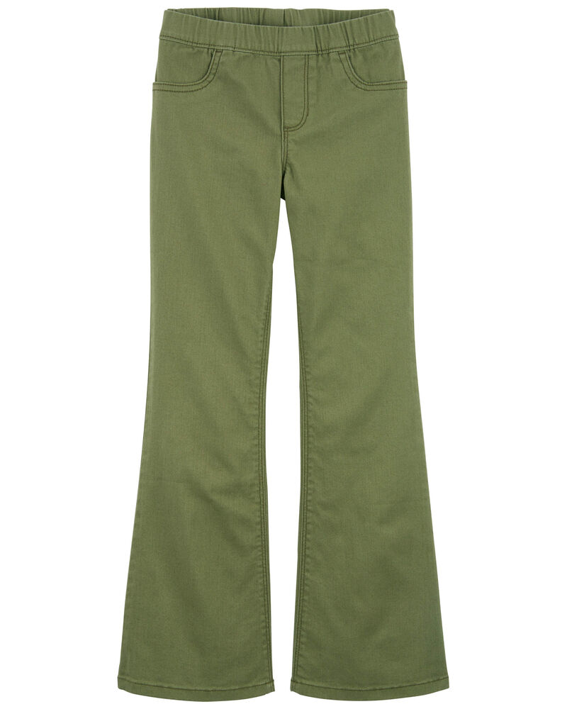 Kid Flare Pull-On Twill Pants, image 1 of 4 slides