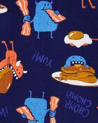 Baby 4-Piece Monster 100% Snug Fit Cotton Pajamas, image 3 of 5 slides