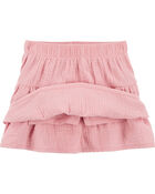 Toddler Tiered Gauze Skort, image 2 of 3 slides