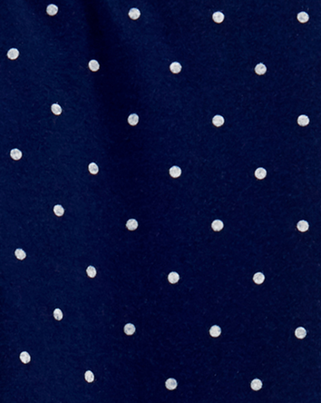 Kid Cotton Polka Dot Stretch Leggings, 