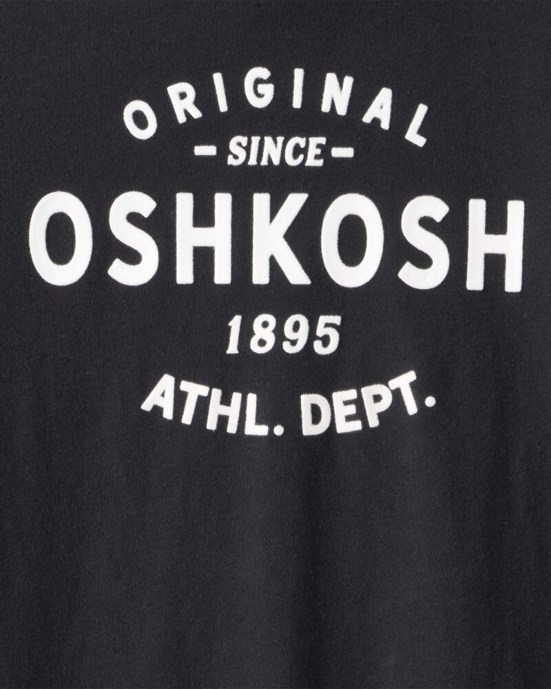 Boys Jersey OshKosh Logo Long-Sleeve Shirt - Black, image 2 of 3 slides