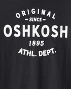 Boys Jersey OshKosh Logo Long-Sleeve Shirt - Black, image 2 of 3 slides