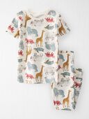 Wildlife Print - Toddler Organic Cotton Pajamas Set