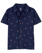 Kid Popsicle Button-Front Shirt, image 1 of 3 slides