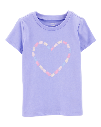 Toddler Girl Gummy Bear Heart Graphic Tee, 