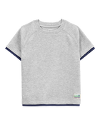 Baby Short-Sleeve Waffle Knit Tee - Grey, image 1 of 3 slides
