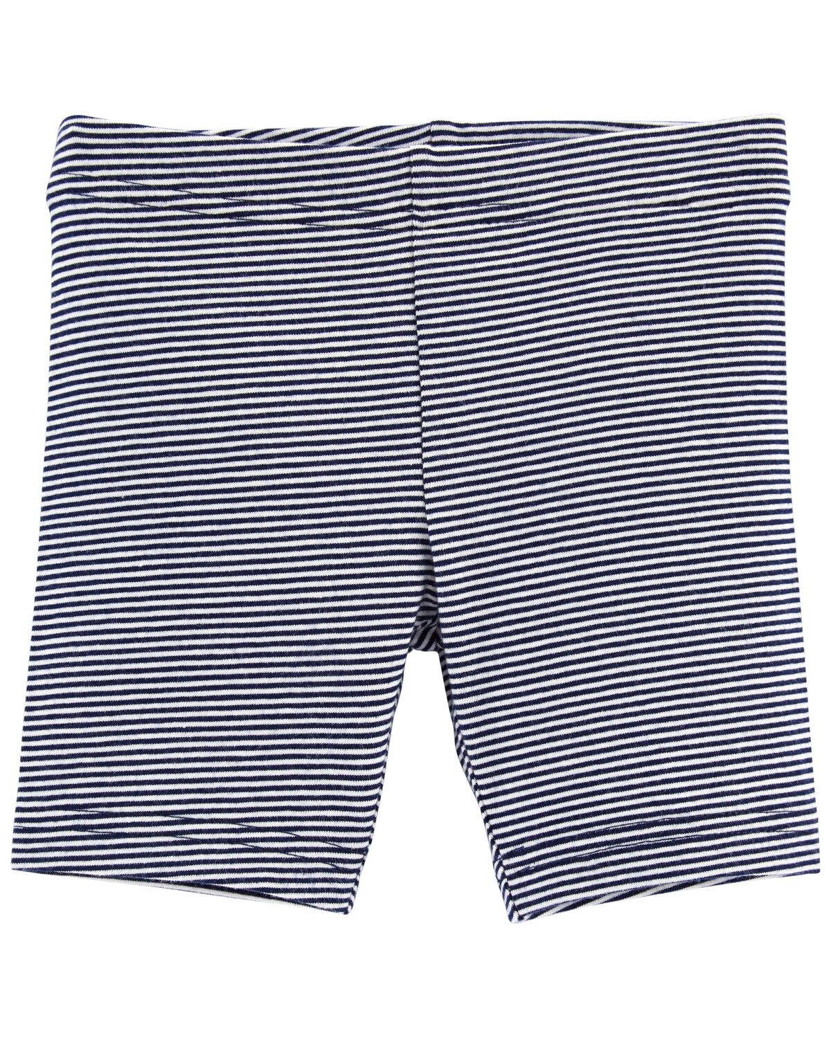 Blue Toddler Striped Bike Shorts