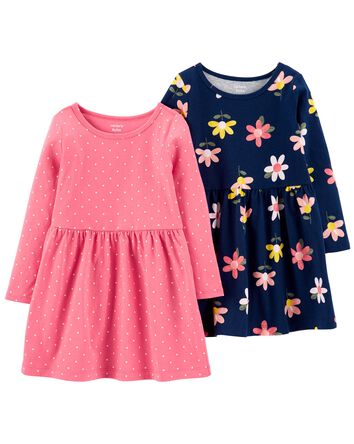 Toddler 2-Pack Jersey Dresses, 