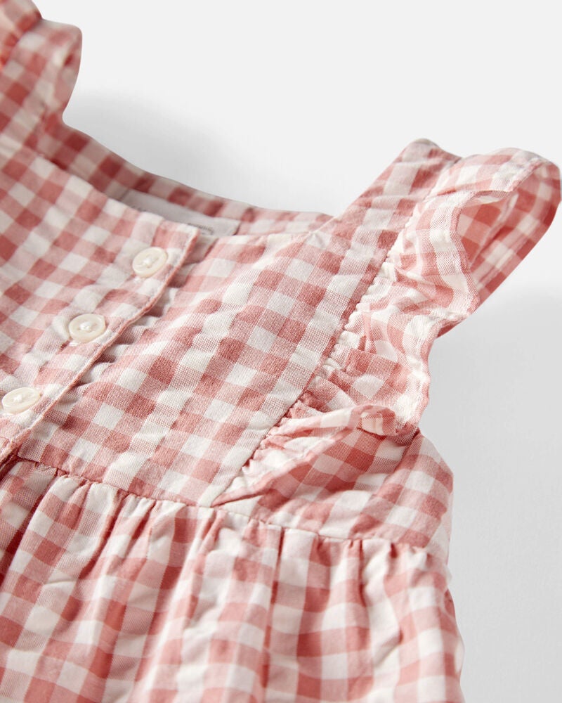 Baby Gingham Top Made With Organic Cotton, image 3 of 5 slides
